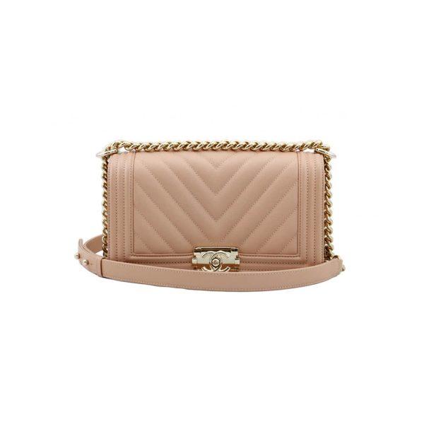 chevron boy Ch*el handbag